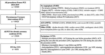 Is the duration of dual antiplatelet therapy (DAPT) excessive in post-angioplasty in chronic coronary syndrome? Data from the France-PCI registry (2014–2019)